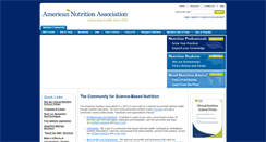 Desktop Screenshot of americannutritionassociation.org